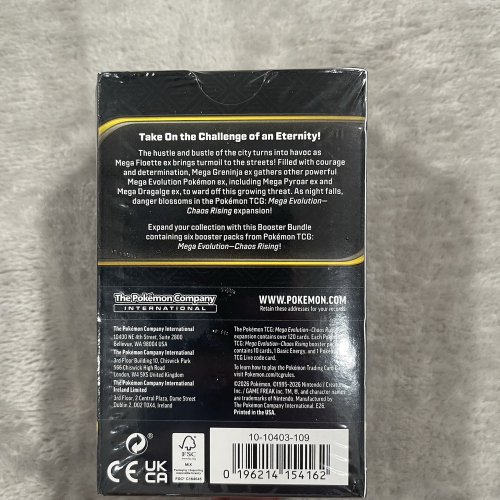 Pokemon TCG ME04 Chaos Rising Booster Bundle Sealed New - Picture 2 of 2